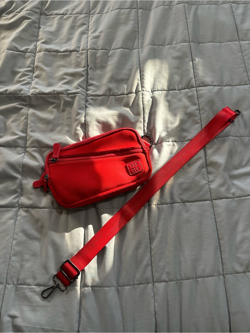 Rad Rev Red Crossbody Sling Bag with Adjustable Strap